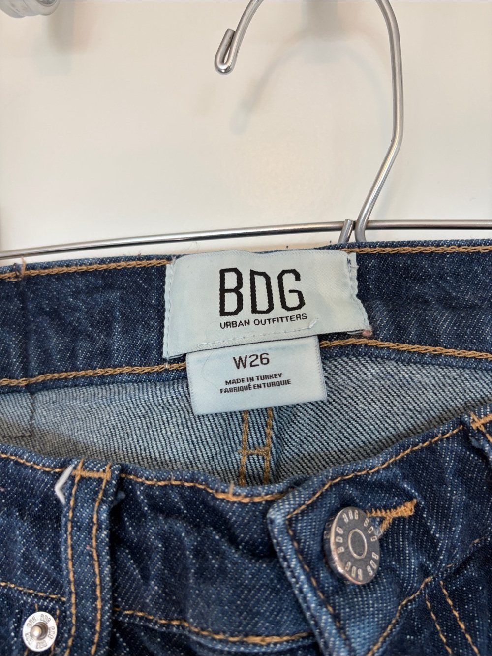 BDG Wide Leg Jeans in Dark Indigo Blue - Picture 2 of 3